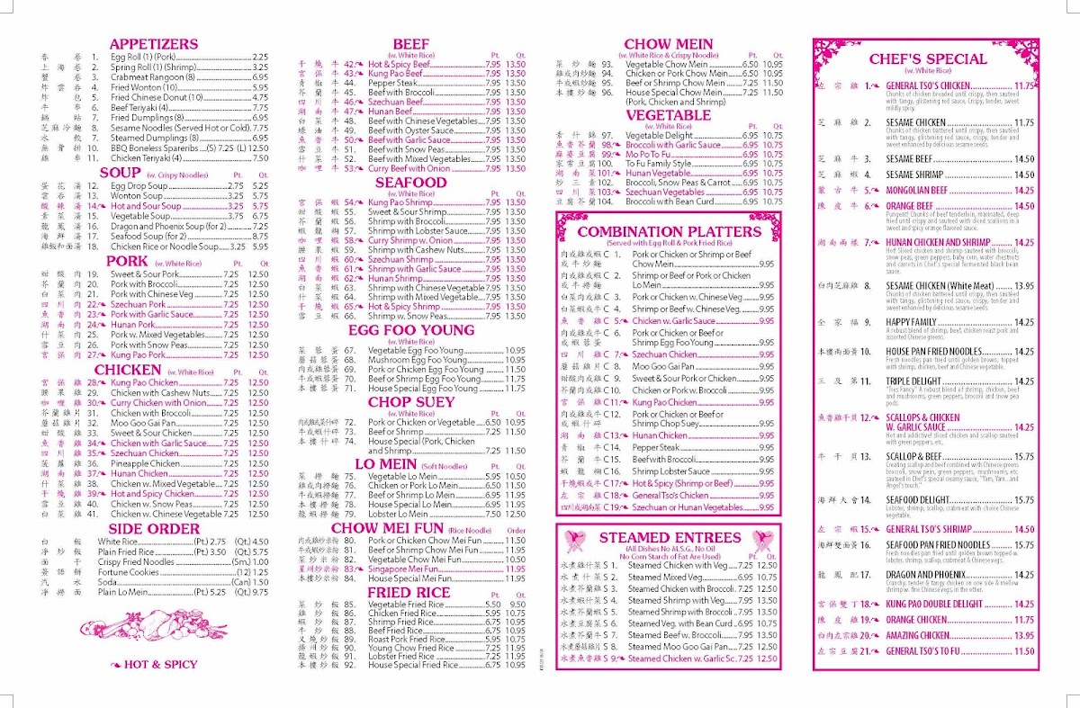 Menu Yeung's House-1