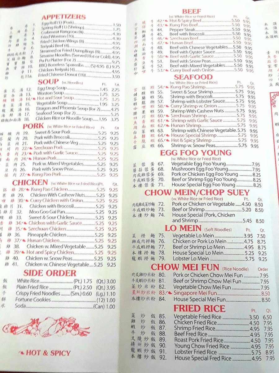 Menu Yeung's House-5